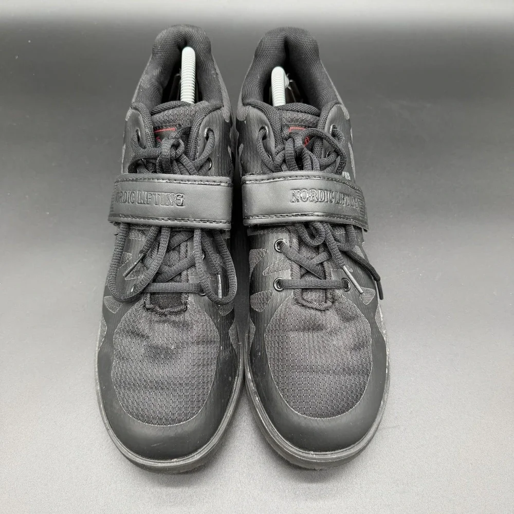 Nordic Lifting MEGIN Black Powerlifting Shoes Men's Size 12  No Box